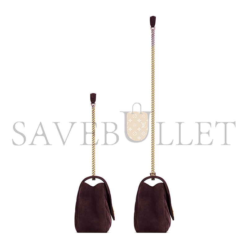 Y51 LOULOU MEDIUM IN MATELASSÉ SUEDE 801439AAEY66766 (29*17*8cm)